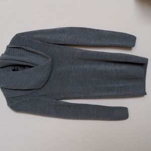 H&M Gray Cowl Neck Tunic Sweater